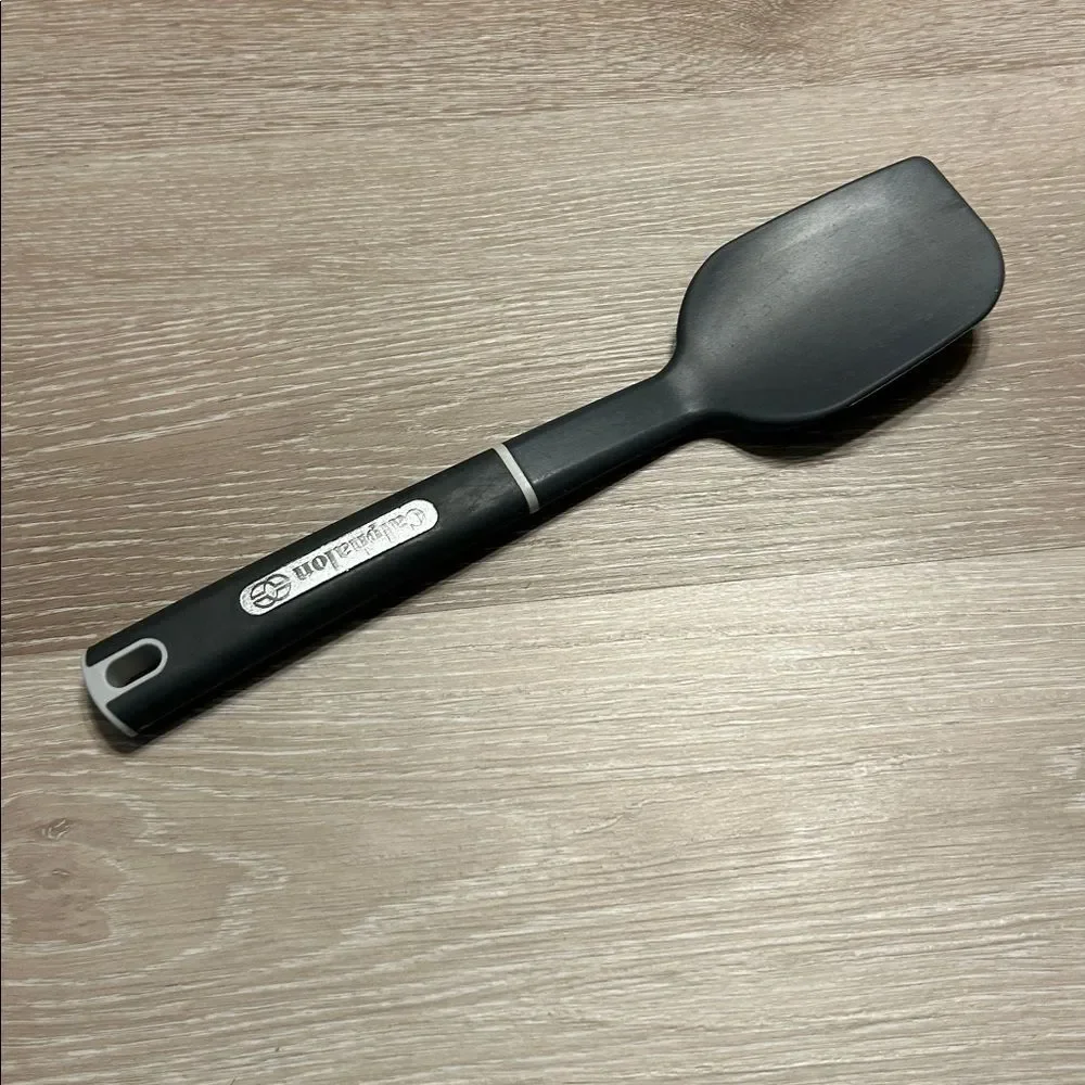 Calphalon Nylon Scraper Utensil Dark Charcoal Gray Silicone